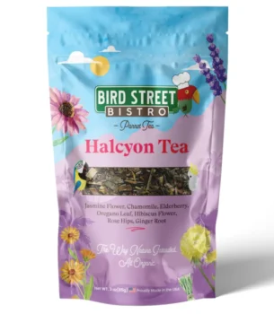 Halcyon Parrot Tea Front