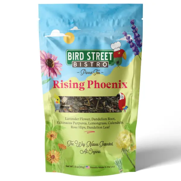 Rising Phoenix Parrot Tea Front